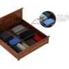 Ganpati Arts Sheesham Wood King Size Bed with Box Storage