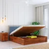 Solid Sheesham Wood King Size Bed Hydraulic Storage