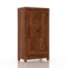 Ganpati Arts Sheesham Wood Wardrobe with Drawer for Bedroom & Living Room Wooden Almirah