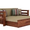 Teak Wood Sofa Cum Bed for Home