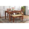 Sheesham Wood 4 Seater Dining Table Set with Chair