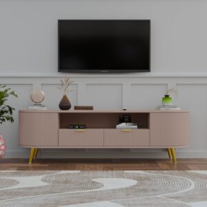 Premium Wooden TV Unit Media Console Cabinet