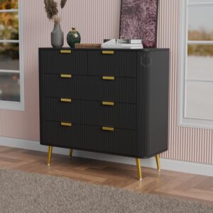 GCA WOODZONE Wooden Chest of Drawers with 5 spacious drawers