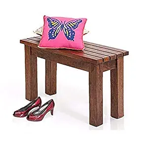 Solid Wood Dining 2 Seater Bench for Living Room | Wooden Bench | Sheesham Wood Furniture | Balcony Garden and Outdoor |Honey Finish