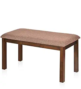 Solid Sheesham Wooden Bench for Living Room | Wood 2 Seater Bench for Sitting | Home Dining Room Furniture | Balcony Garden and Outdoor | Raven Brown Finish