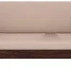 Natsu Solid Wood 3 Seater Sofa Set Home Living Room Furniture | Wooden 3 Seater Sofa Set | Sheesham Wood Sofa Set | Without Pillow | Cream Cushions | Walnut Finish