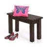 Solid Wood Dining 2 Seater Bench for Living Room | Wooden Bench | Sheesham Wood Furniture | Balcony Garden and Outdoor |Walnut Finish