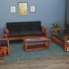 Home Furniture Sofa Set Wood Sofa Set 6 Seater for Living Room | SofaSet 3+2+1 | Without Pillow | 6 Seater,Honey Finish