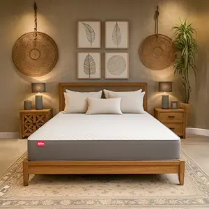 Kurl-On Orthopedic Mattress | High Density (HR) Foam | Memory Foam | Medium Firm | Back & Spine Support | King Size Mattress | 72x72x6 | 10 Yrs Warranty