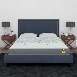 Centuary Mattresses Sleepables 6-Inch Queen Size Ortho Pocketed Zero Partner Disturbance Plush Quilted Rolled Packed Pocket Spring Mattress (75x60x6)