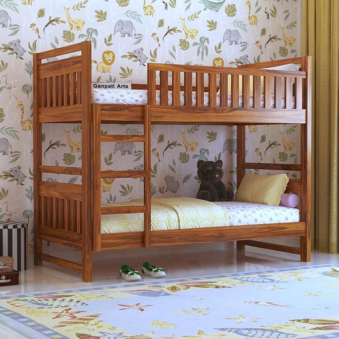 Wooden Bunk Beds for Girls in Sheesham Wood | Ganpati Arts