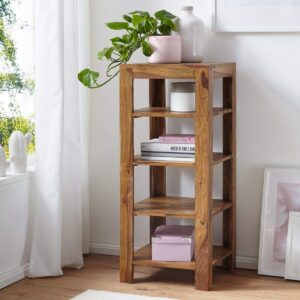 Ganpati Arts Sheesham Wood 4 Tier Book Shelf Rack for Study and Living Room