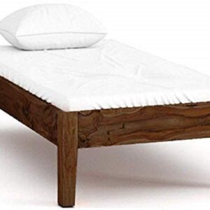 Ganpati Arts Sheesham Wood Single Bed Without Storage | Solid Wood Single Bed