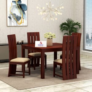 Wooden Solid Sheesham Wood 4 Seater Dining Table