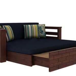 Teak Wood Sofa Cum Bed for Home and Living Room