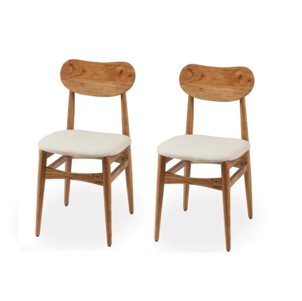 Ganpati Arts Sheesham Wood Oval Study Dining Chair Set of 2 Desk…