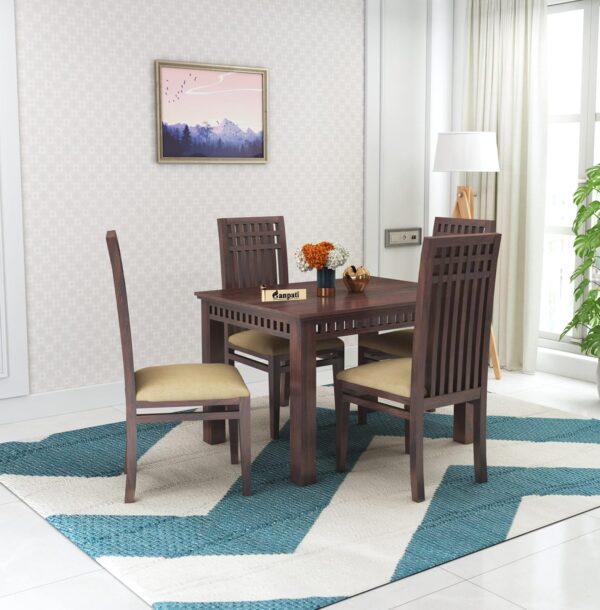 Ganpati Arts Armania Sheesham Wood 4 Seater Dining Table with…