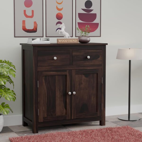 Home Furniture Wood Kitchen Crockery Cabinet Glass Door Storage…